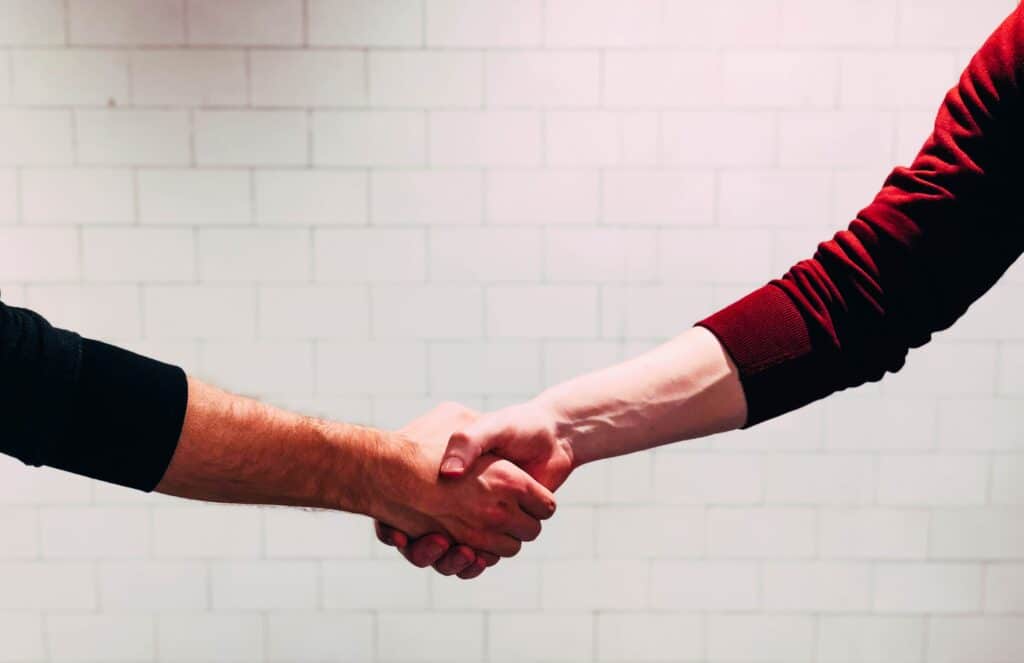 Handshake To Signify An Agreement Of A Win Win Situation