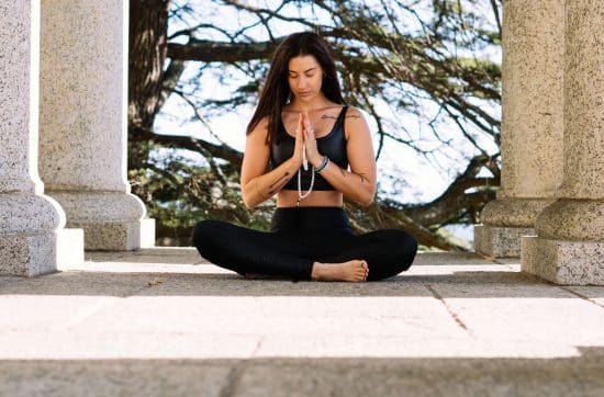 A Client Practicing Mindfulness Meditation To Manage Anxiety And Stress.